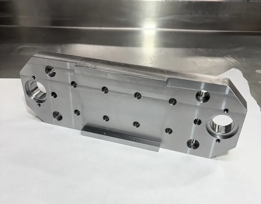 Precision CNC-machined part manufactured at Carpatians Manufacturing in Troy, Michigan.